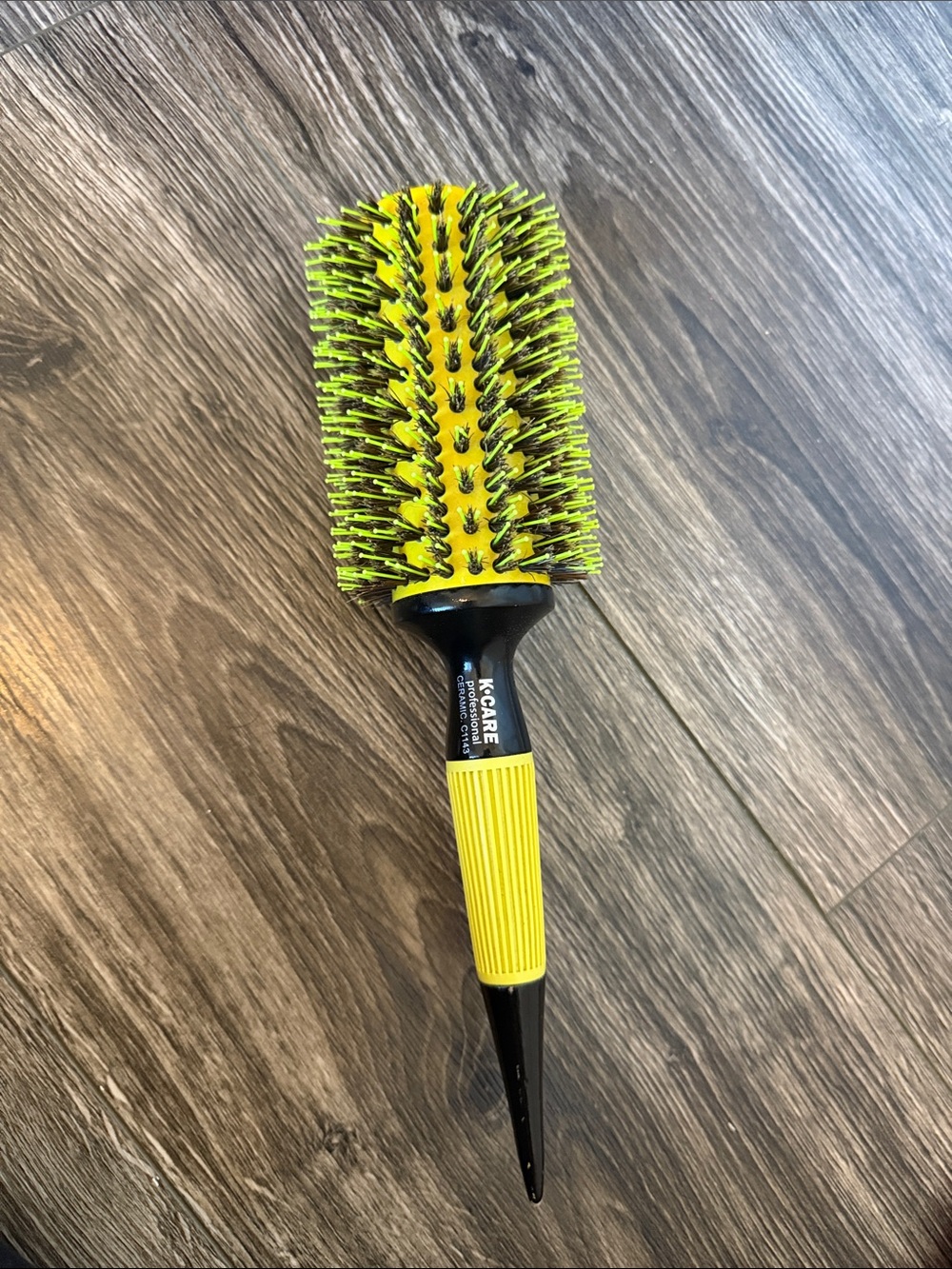 KC Care Yellow Round Thermal Styling Brush for Women